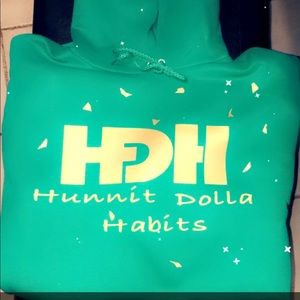 Hunnit dolla habits apparel hoodies or t shirts